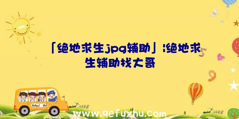 「绝地求生jpg辅助」|绝地求生辅助找大哥